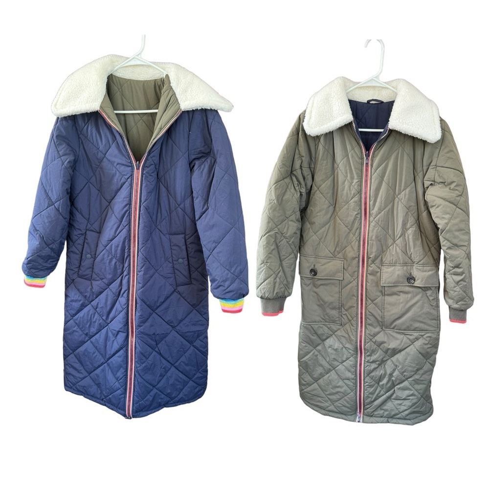 Boden Reversible Quilted Puffer Coat size 6